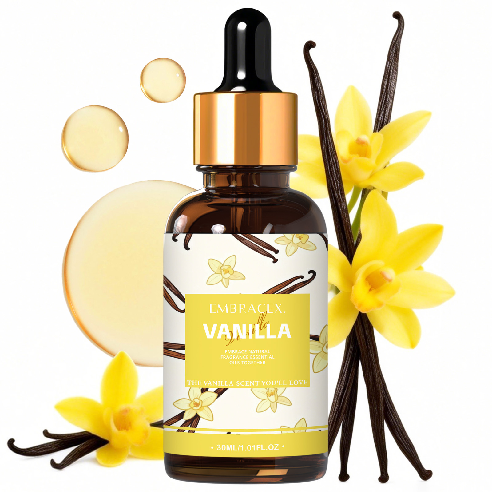 Perfume Fragrance Diffuser - 30ml Vanilla Fragrance Oils For Diffusers