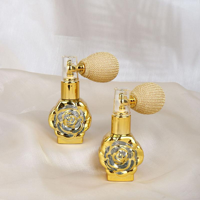 Perfume Fragrance Powder - 1Pcs Rose Glass Perfume Powder Atomizer