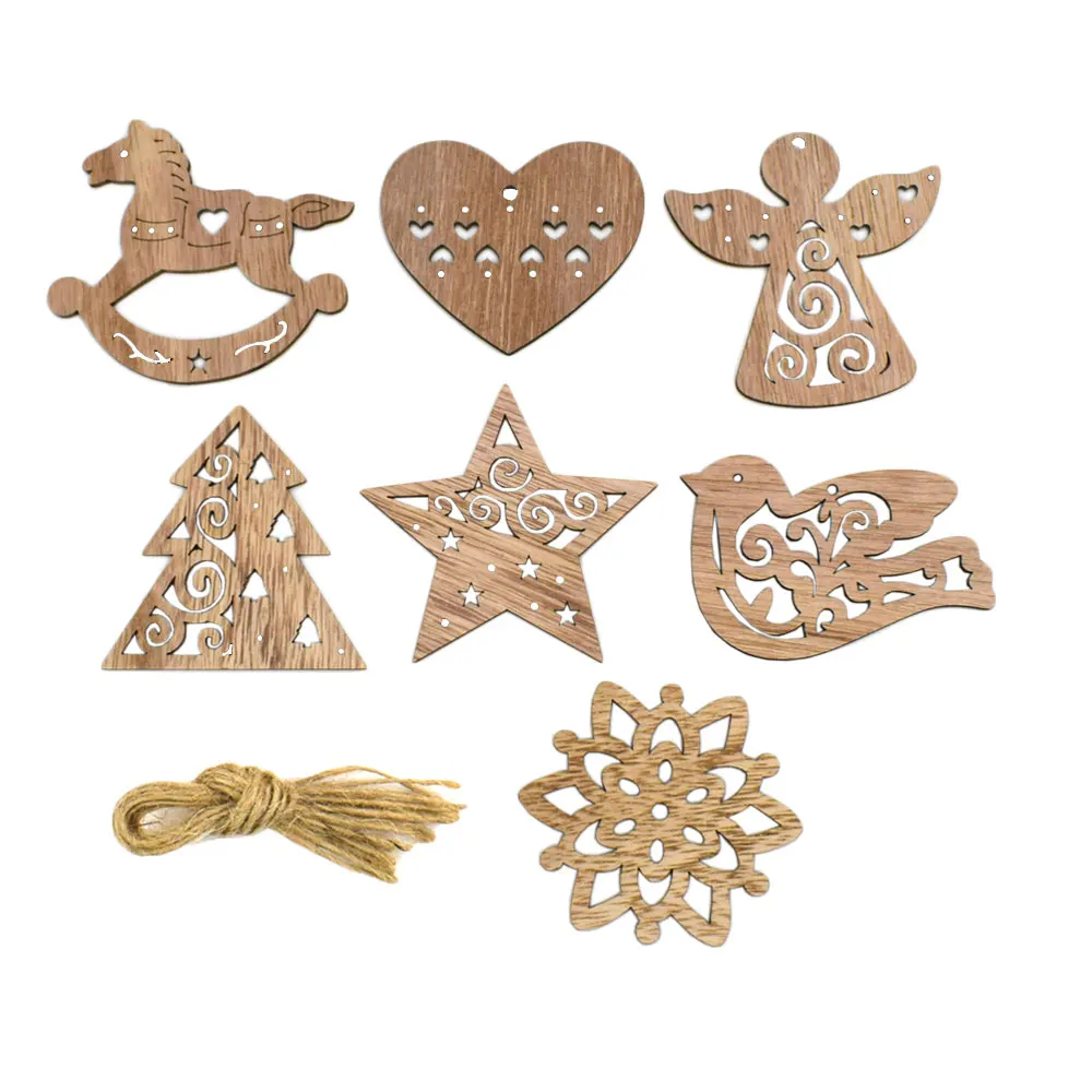 Oud Wood Chip - 14PCS 70-80MM Christmas Tree Five Pointed