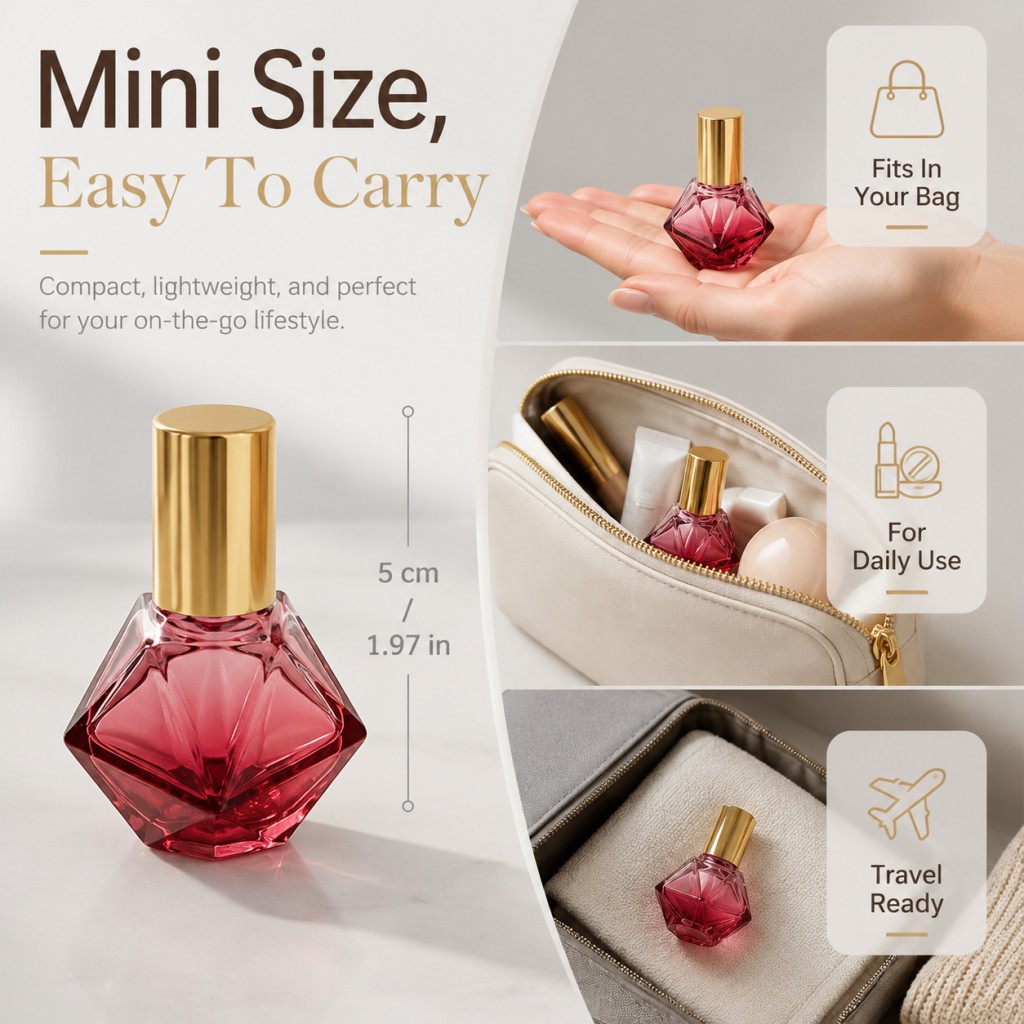 7ml Empty Diamond-Shaped Color - Perfume Imperium Fragrance World recension och pris