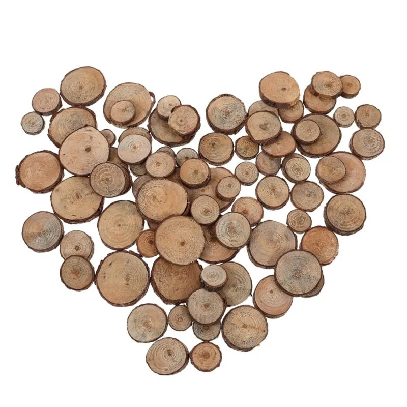 30PCS 1-3CM Unfinished Wood Sl - Oud Wood Chip recension och pris