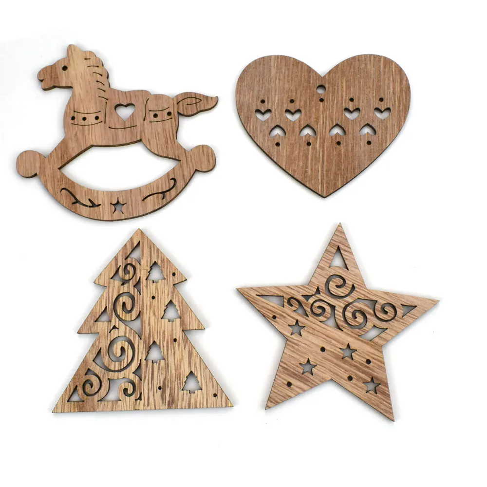 14PCS 70-80MM Christmas Tree F - Oud Wood Chip recension och pris