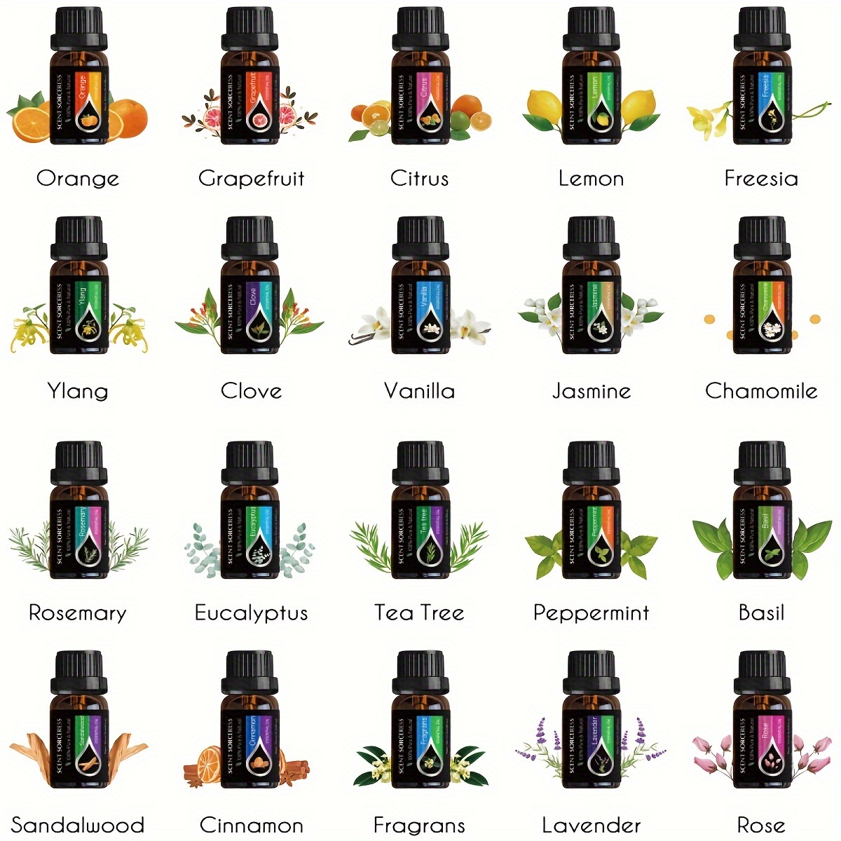 20pcs/set Black Classic Essent - Perfume Fragrance Essence recension och pris